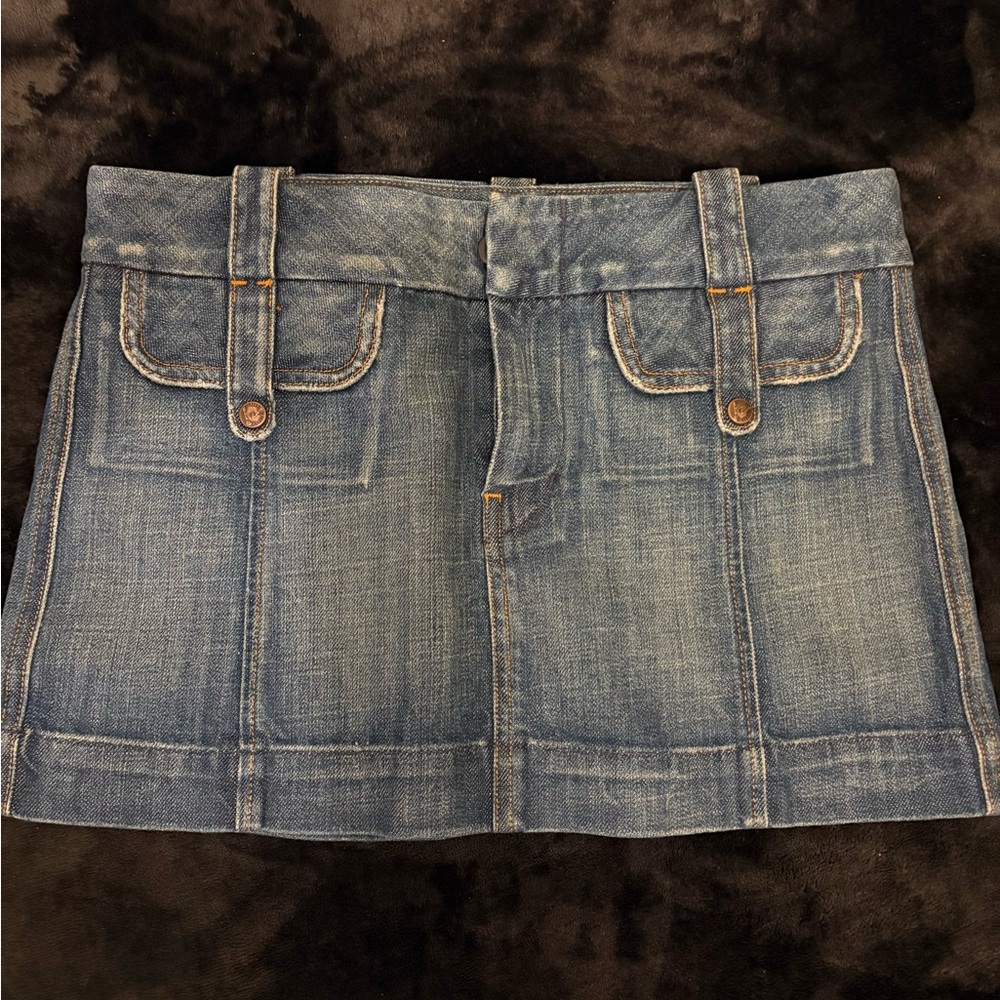 Citizens Of Humanity Blue Denim Mini Skirt